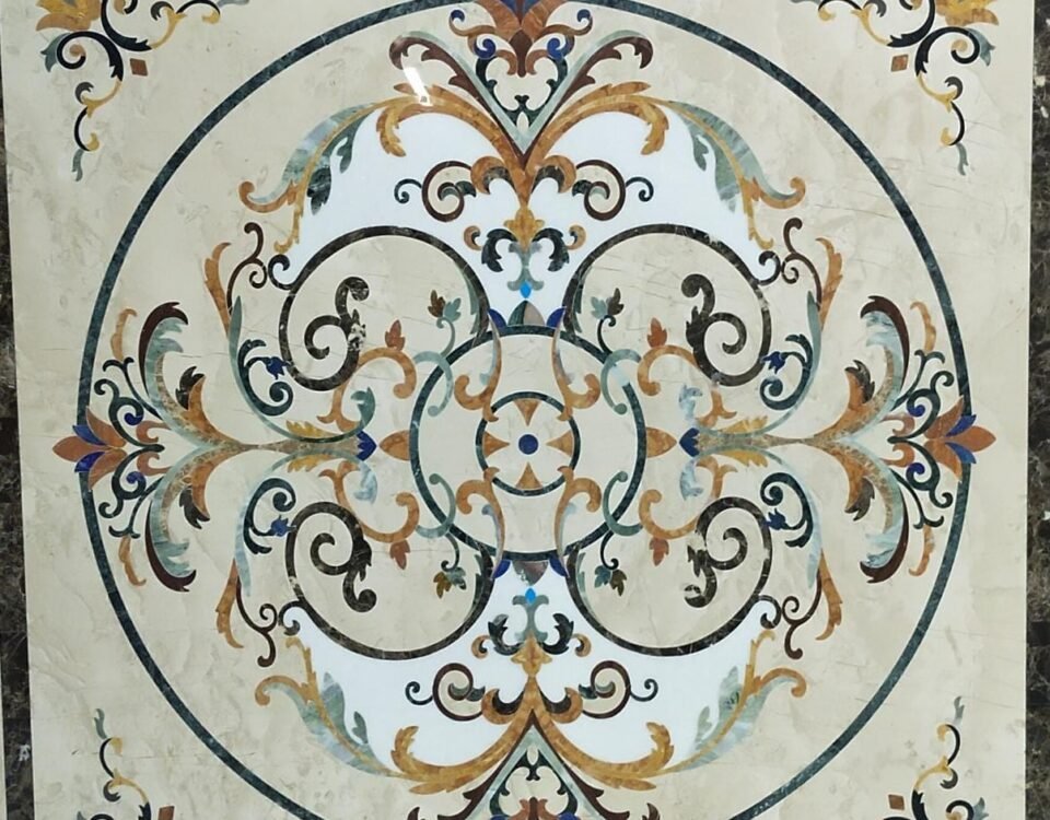 marble inlay flooring
