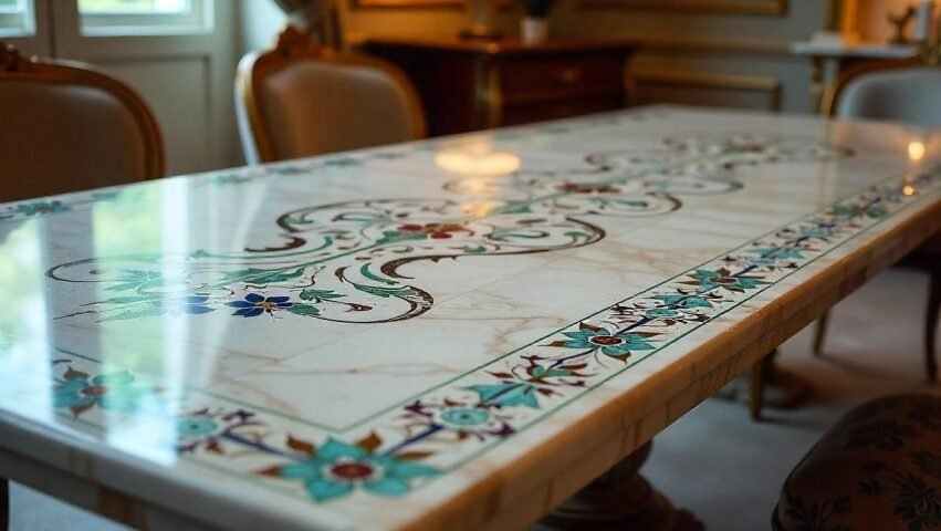 Marble Inlay Table Tops Manufacturer